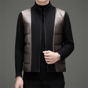 【罗蒙专版】主推男士双面呢羽绒服脱卸90%羽绒内胆大衣外套图片