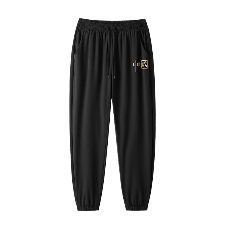 现货23夏季冰丝休闲裤男时尚潮牌设计感薄款运动长裤子K92193-P20,男装休闲裤,星座1402-1