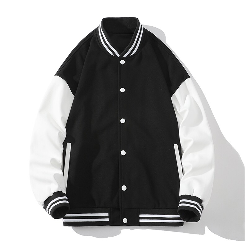 春秋季棒球服外套新款ins潮情侣学生休闲针织夹克DF32-P75图片