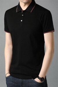 夏季新款男士翻领短袖t恤中年有领男装上衣服休闲POLO衫，男装T恤，电商B212（原钱塘6029）