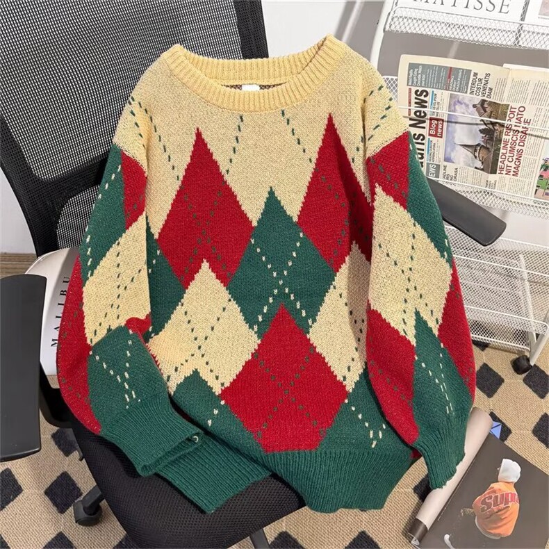 1506-1/MV111/P52圆领毛衣针织衫男潮牌帅气秋冬季打底衫男女，男装T恤，星座1506-1