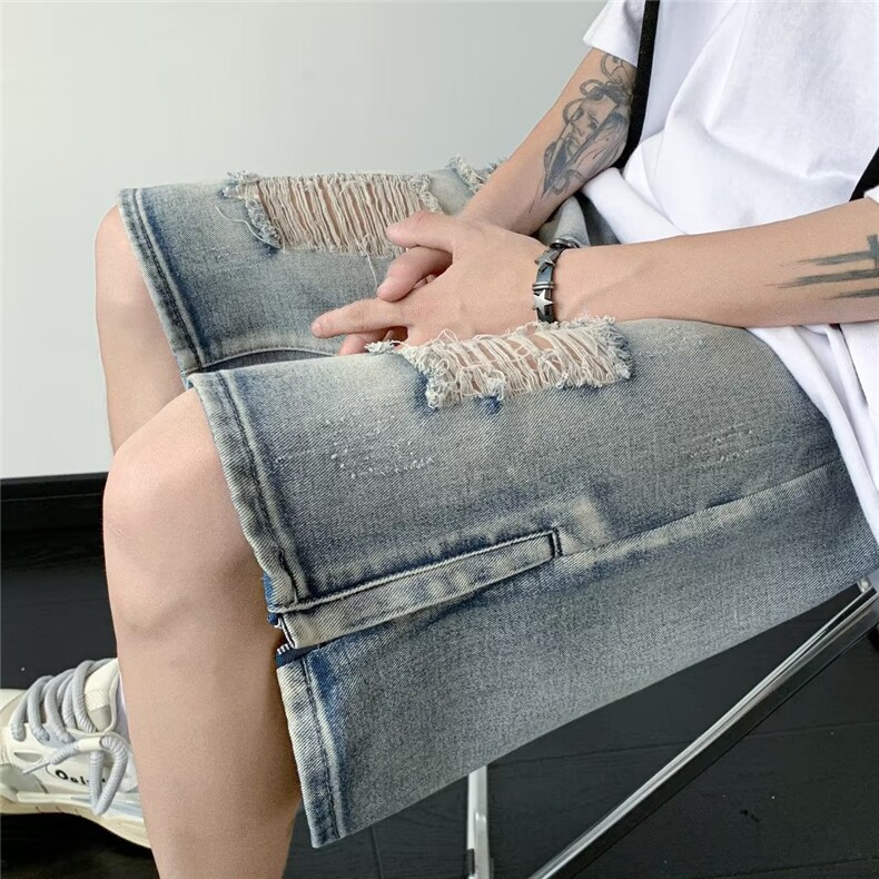 青春流行ins男直筒水洗牛仔裤BM06P40,男装牛仔裤,星座1116-2