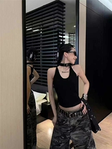 时尚潮流夏季新款女士简约百搭纯色背心图片