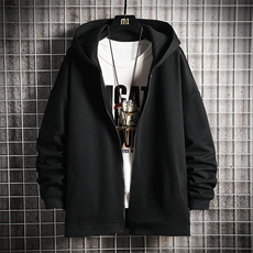 KS21143-P38加绒款-P43连帽开衫卫衣男运动外套大码班服网格，男装卫衣，电商A040A