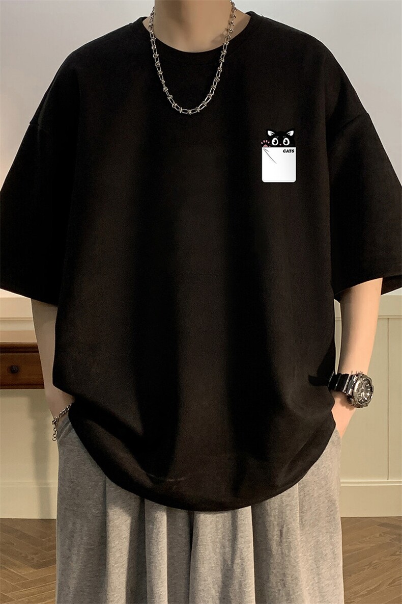 麂皮绒短袖t恤男大码半袖男酒店风JD82397-P25,男装T恤,电商A040