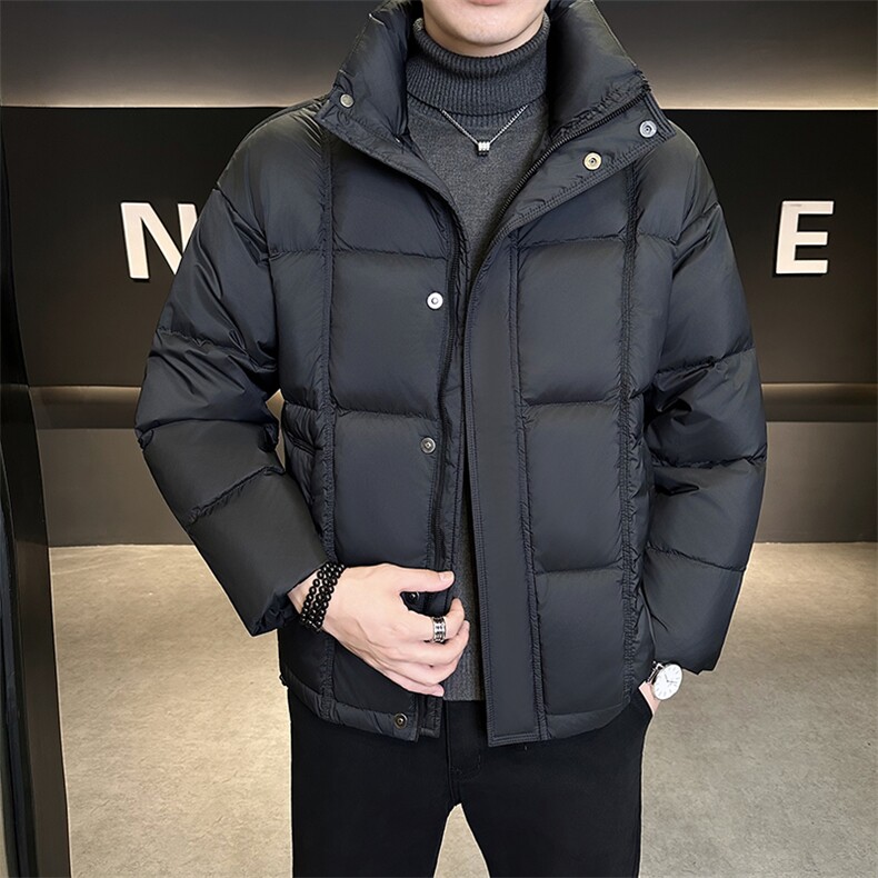 新款男士小立领羽绒服夹克加厚防寒309B-3-81068-P235,男装夹克,星座1409-3