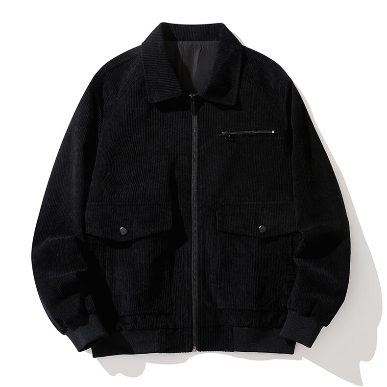 秋冬男士休闲夹克外套韩版潮流港风灯芯绒衣服中青年翻领871-P55,男装夹克,星座1403B