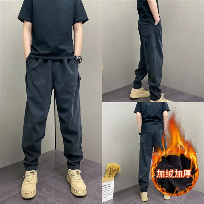 1506-1/KPRK421/P47冬季爆韩版休闲裤青年男士百搭松紧腰哈伦裤帅,男装休闲裤,星座1506-1