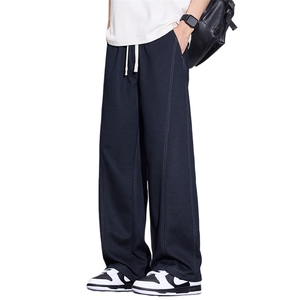 春季原色牛仔裤男士直筒宽松美式潮水洗休闲阔腿长裤子Z2611-P50图片
