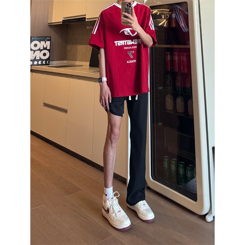 现货 松紧腰冰丝修身拉链西裤休闲裤男 K701-K702-K703-P45 控68图片