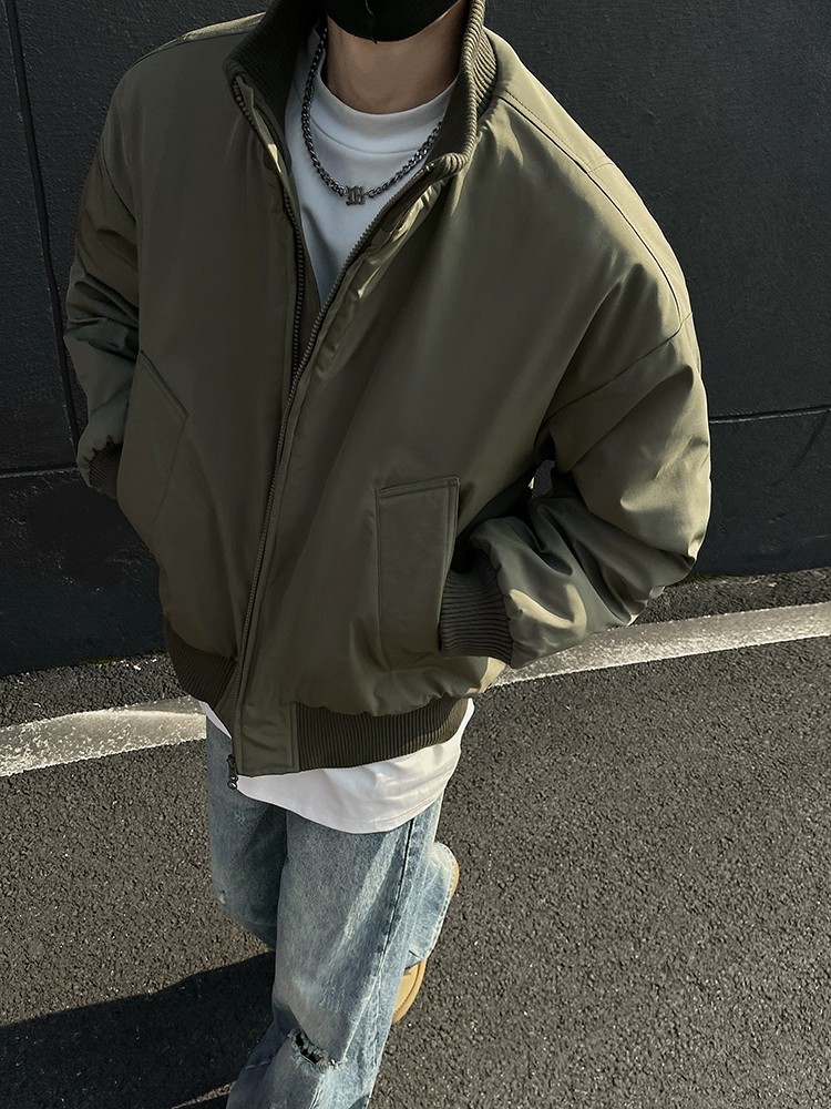 MY04-尺码M-3XL-特P65-美式复古廓形飞行员加厚夹克棉服外套棉衣,男装夹克,星座1811B