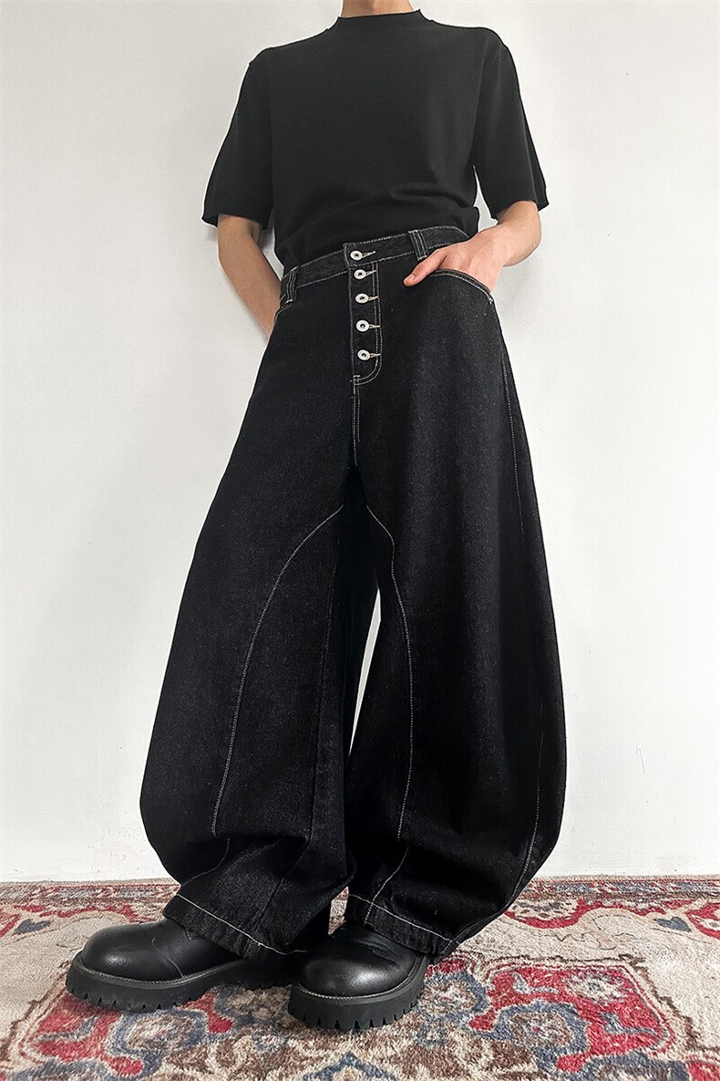903-AK046-特P55【S-3XL】原牛弯刀牛仔裤,男装牛仔裤,星座903