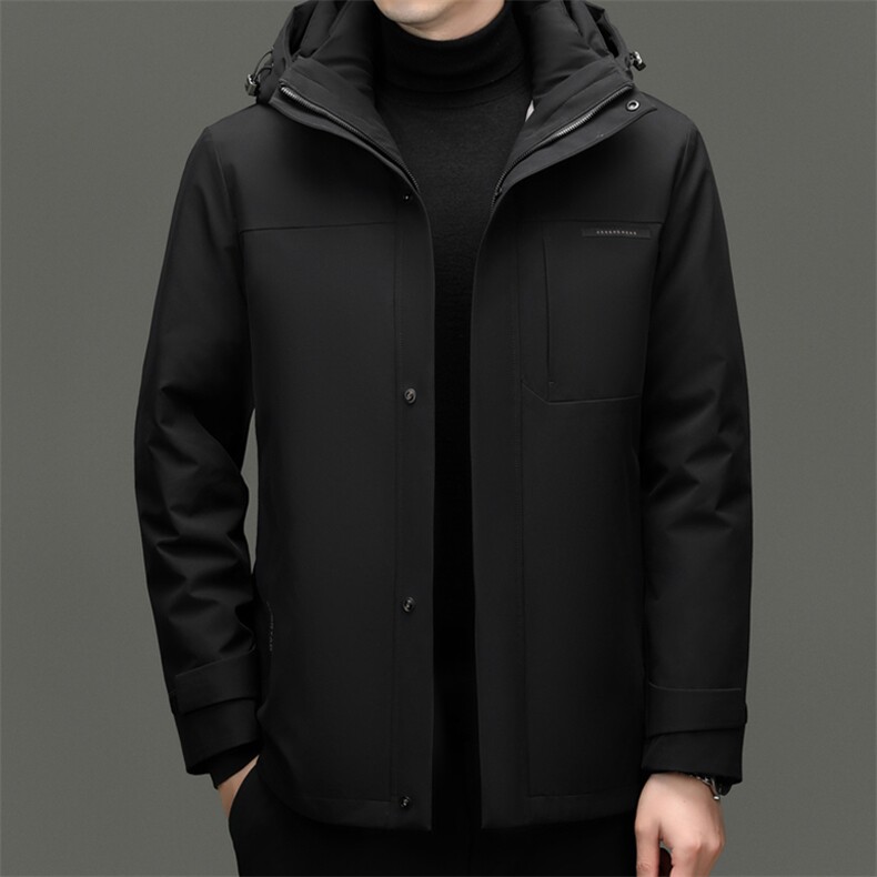 男装羽绒服YR8807新品主推90鹅绒！牛奶丝脱卸鹅绒内胆活帽,男装羽绒服,钱塘207-1