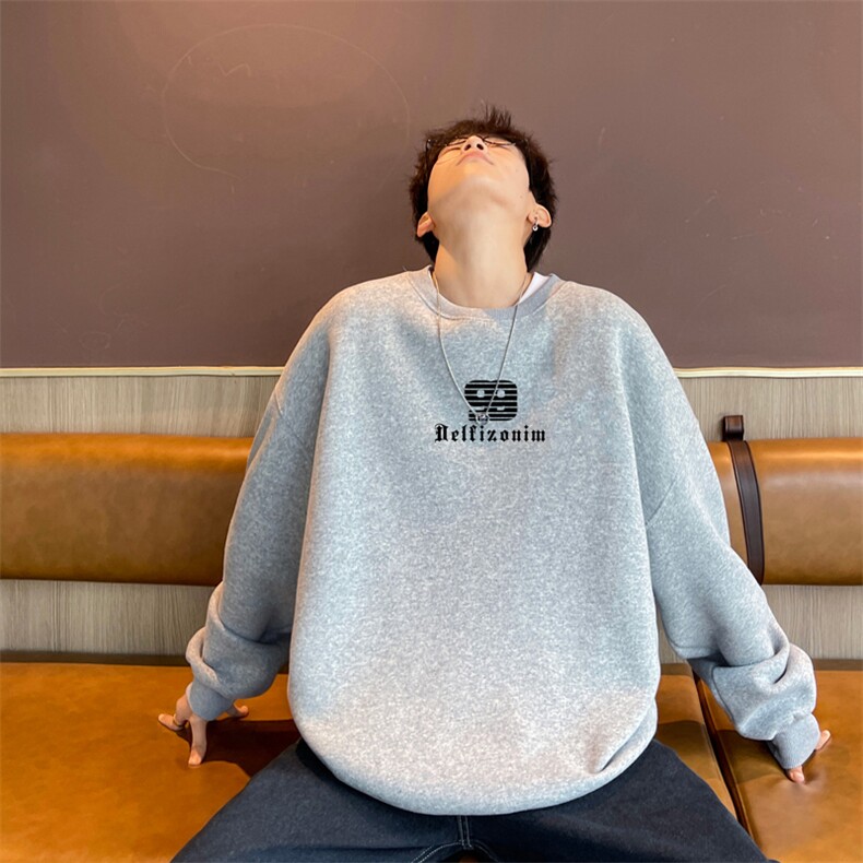 ！圆领卫衣男装港风长袖T恤男外套男WY188-P28,男装卫衣,电商B367
