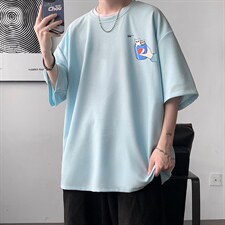 HT73262-P22华夫格t恤男短袖男大码五分袖大皂风，男装T恤，电商A040