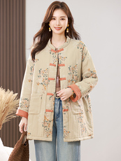 2025冬装新款修身保暖时尚菱形格连帽个性女士棉服外套，女装棉衣/棉服，江忆布依