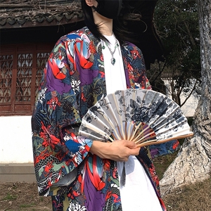 夏季新款 大码新中式防晒服薄外套情侣开衫道袍披风汉服 F20/P40图片