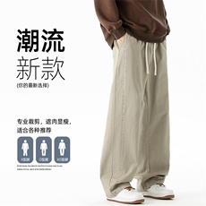 宽松直筒休闲裤男款春季2026新款裤子男士阔腿裤Z9991-P48，男装休闲裤，星座610（原A335）
