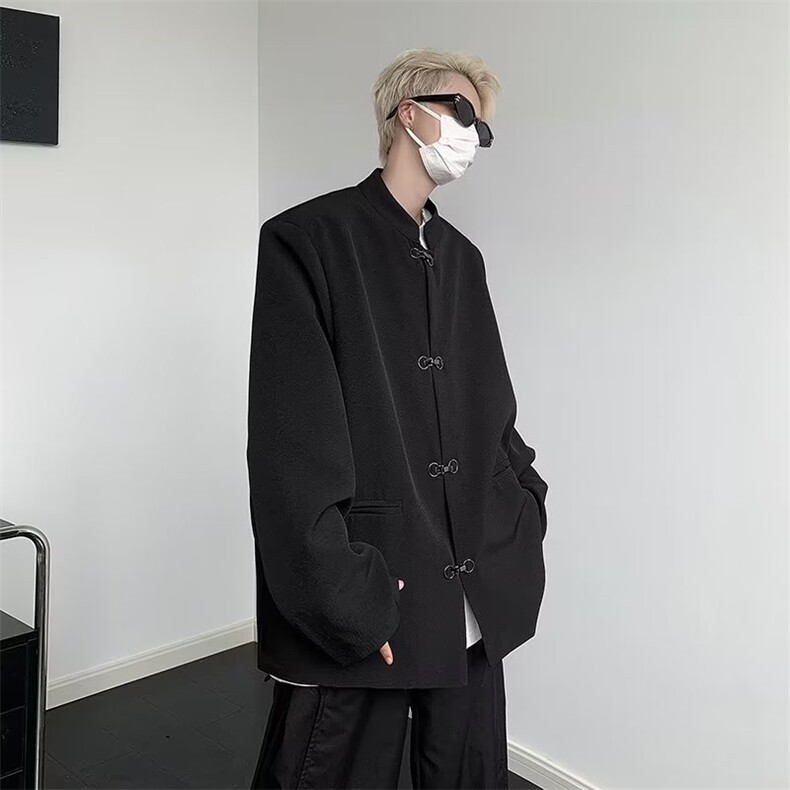 秋季青春流行男夹克中山装潮潮外套Z505P75,男装夹克,星座1116-2
