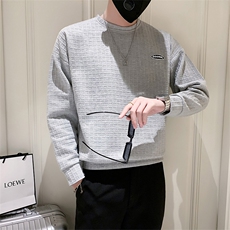 2025春季华夫格卫衣男潮流时尚休闲卫衣A9651-P45（控68），男装卫衣，星座210-3