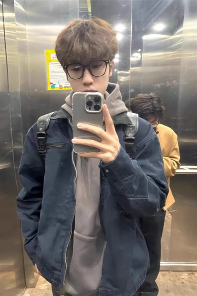cleanfit短款正肩工装外套男春秋款美式复古水洗高警官底特律夹克,男装夹克,星座908-1