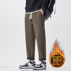 特批秋冬季锥形休闲裤男士宽松直筒秋冬新款长裤J830-P40/加绒P50，男装卫衣，星座509