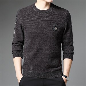 冬季新款男长袖时尚上衣中青年男装圆领加绒卫衣XX21904-P110，男装卫衣，电商B212（原钱塘6029）