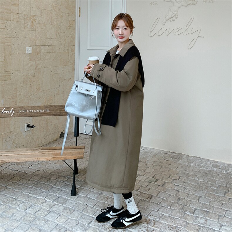 现货90绒围巾披肩两件套羽绒服女中长款2C206-L68-P325-K468,女装羽绒服,2C206