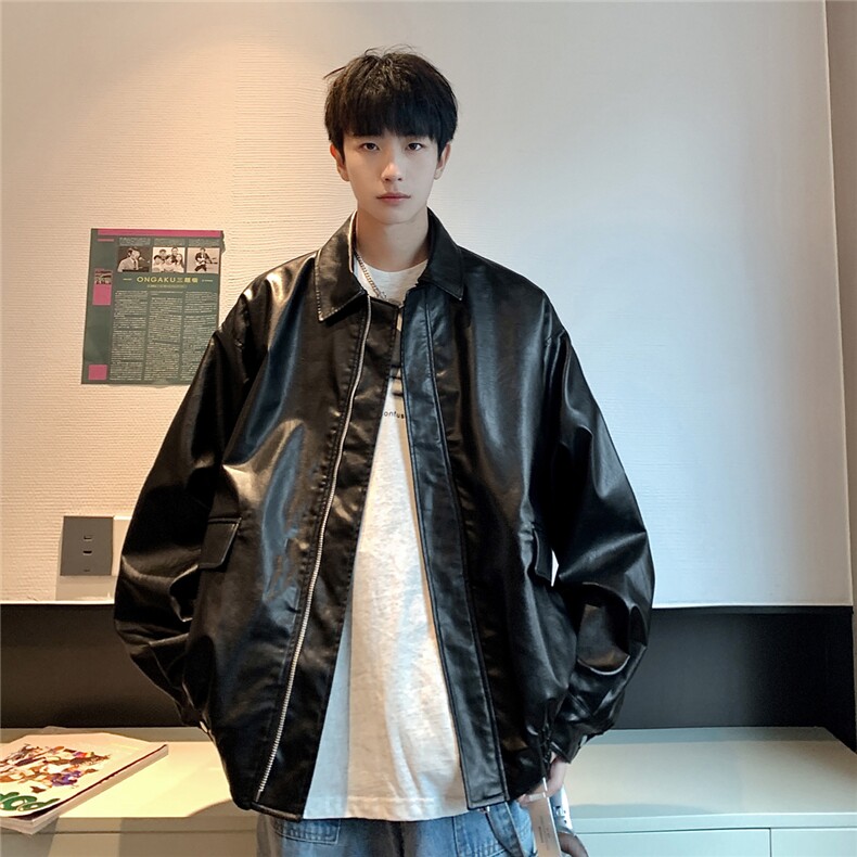 现货特价2024秋季机车情侣短款时尚都市夹克JK100特价60,男装夹克,星座1209-3