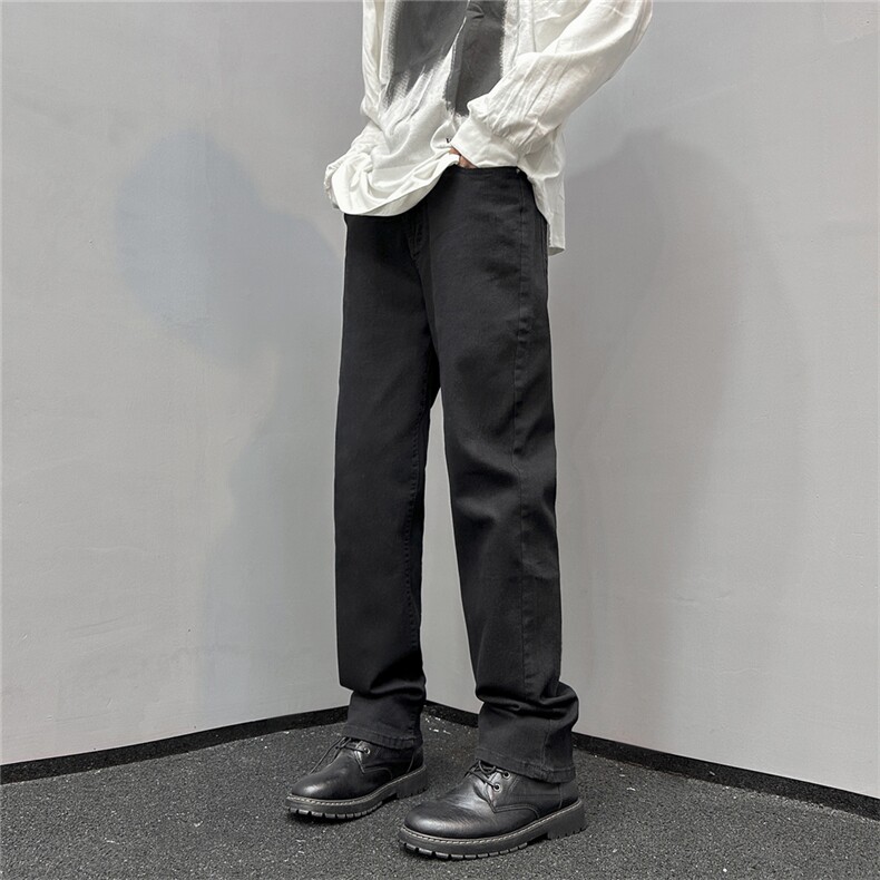 k1040-p48-限价68S-3XL微弹高阶港风中性小脚修身ins牛仔裤,男装牛仔裤,星座116
