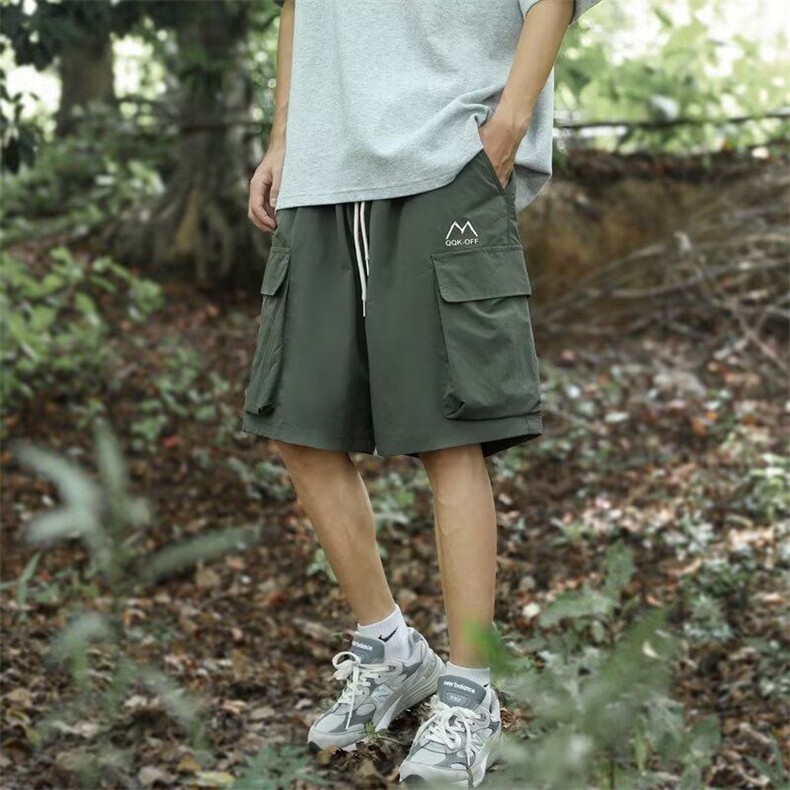 潮流短裤新款日系夏季慵懒潮2023长裤休闲气质直筒型男KK238-P32,男装牛仔裤,星座911-3