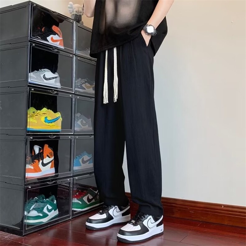 男春夏新款青少年时尚棉麻休闲裤A2101P33,男装休闲裤,星座1116-2