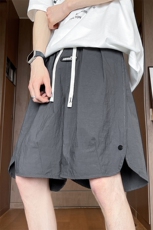 8XL-M特大码轻薄冰丝短裤男宽松男五分裤速干中裤排扣DK1532P38，男装牛仔裤，电商D206-1