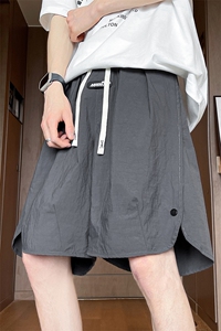 8XL-M 特大码轻薄冰丝短裤男宽松男五分裤速干中裤排扣DK1532P38图片