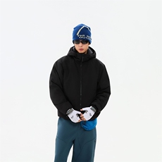 得物潮流高品质冬季连帽加绒加厚棉衣撞色棉服外套MY5568-P95，男装棉衣，星座610B-1