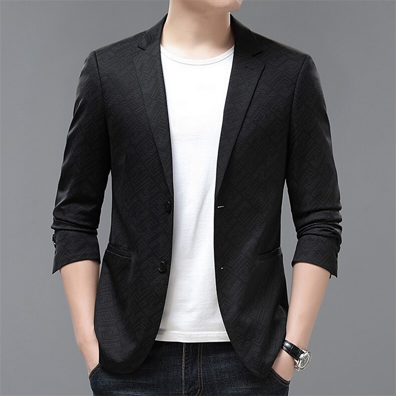 DW23167春季新款西装男西服简约外套西服商务休闲小西装单西P150图片