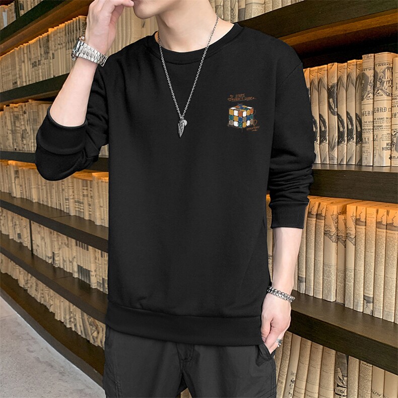 秋装新款抖音直播现货2024大码男士圆领印花卫衣学生F127-P15,男装卫衣,星座1816-2（原1210–2）