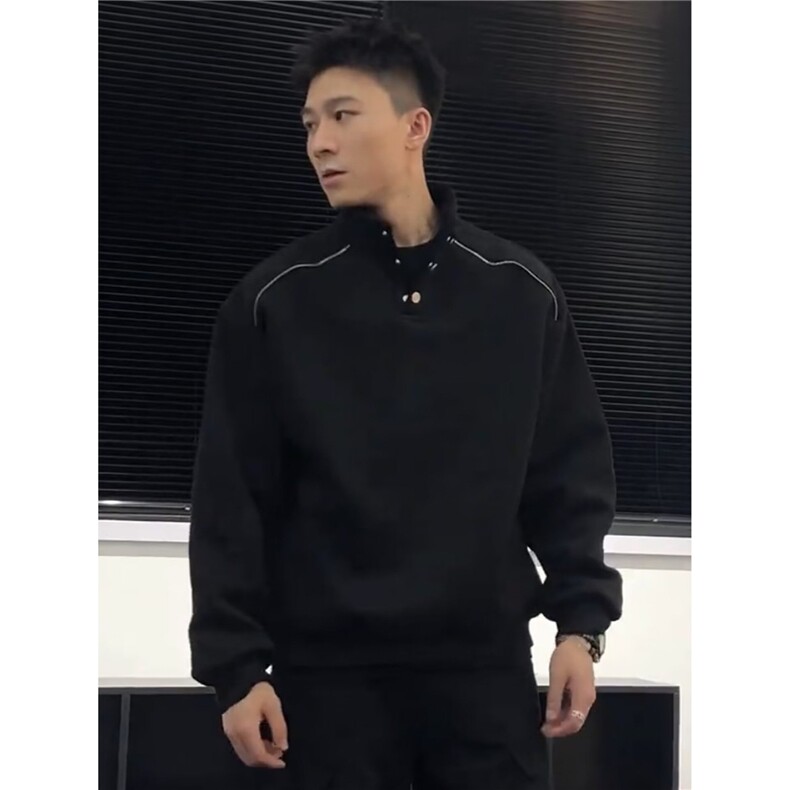 简约原宿慵懒时尚新款日系长袖卫衣潮流气质百搭513AWY2757P42,男装卫衣,星座513A