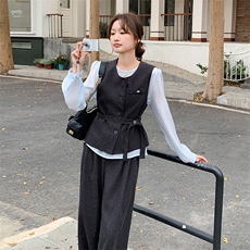 新款现货主推三件套套装2511-P185-K268，女装套装/套裙，2C129