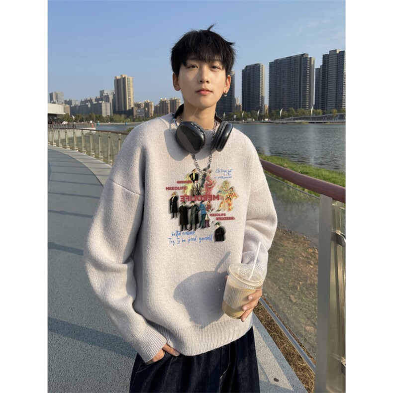 高质量！秋冬季半高领毛衣男士加绒加厚线衣针织衫男DMY537-特P38,男装针织衫/毛衣,电商B371