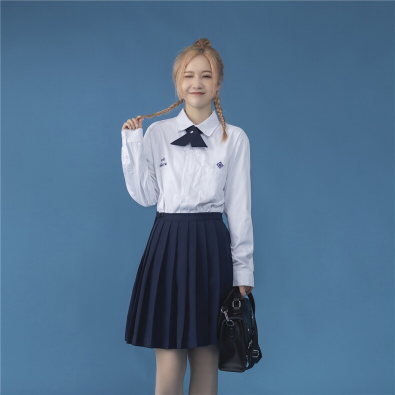 中性风送蝴蝶结C316CS675P58泰校服长袖衬衫JK制服校服班服,男装衬衫,电商C316