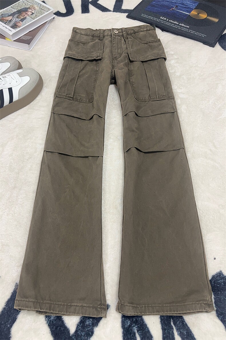 B221美式ins高街修身微喇洗褪工装休闲牛仔裤LK25609-特P50控98,男装牛仔裤,电商B221