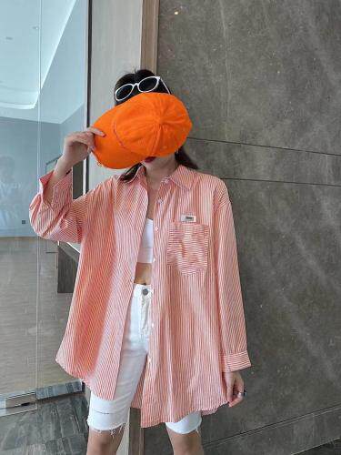 爱美欧新款韩版条纹宽松衬衣，其它，爱美欧