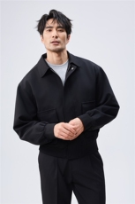 秋季2025老钱风抖音纯色休闲立领夹克店主风A236-82518-P140，男装夹克，电商A236