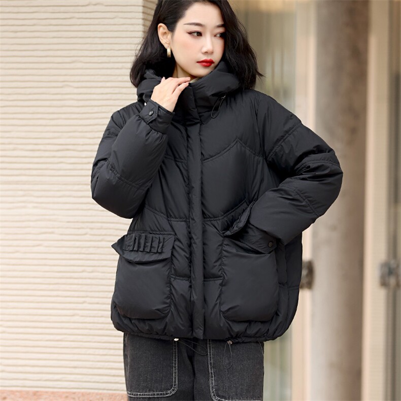 2024冬装新款时尚百搭潮流气质中长款休闲减龄羽绒服外套女,女装羽绒服,丽影随形