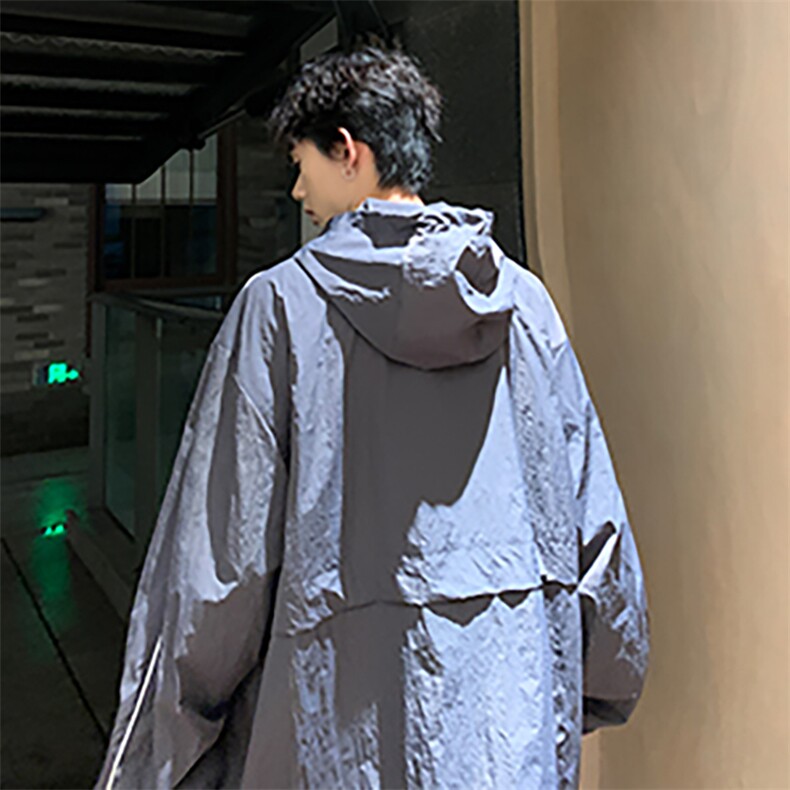 防晒衣男女士韩版潮流户外百搭拼色连帽2024夏季ins外套W5846-P50,男装防晒衣,星座412-2