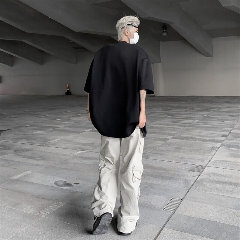 夏季新款短袖T恤潮流宽松休闲简约百搭上衣,男装T恤,星座410-7