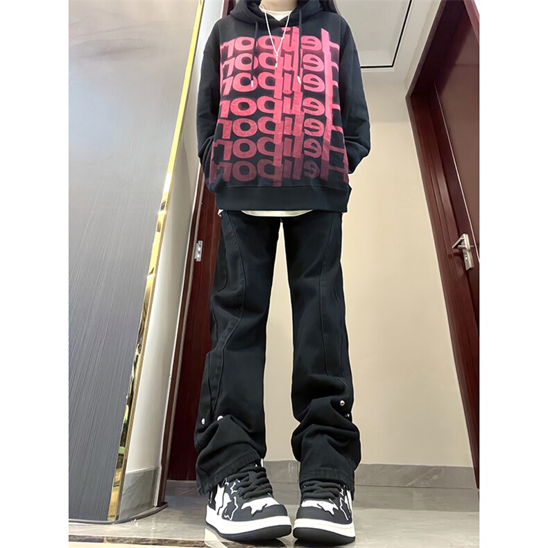 B221美式ins高街暗黑小众个性铆钉小脚牛仔裤LK23142-P65控88,男装牛仔裤,电商B221