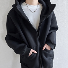 WY607-P55美式廓形cleanfit慵懒风连帽卫衣外套，男装卫衣，星座1503