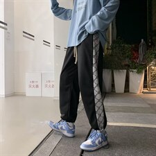 男秋季新款港风休闲裤束脚裤子K2825P25，男装休闲裤，星座1116-2